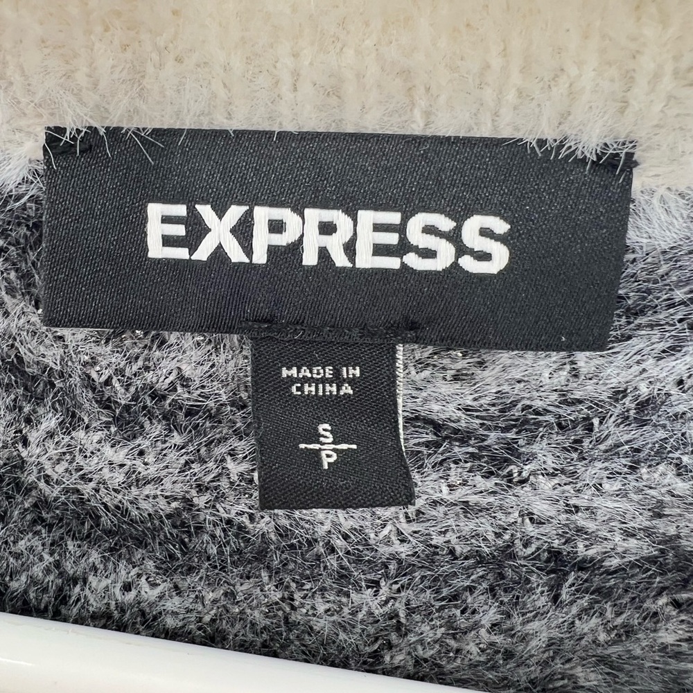 Express Zebra Print S Soft Sweater Fall Winter Ca… - image 4